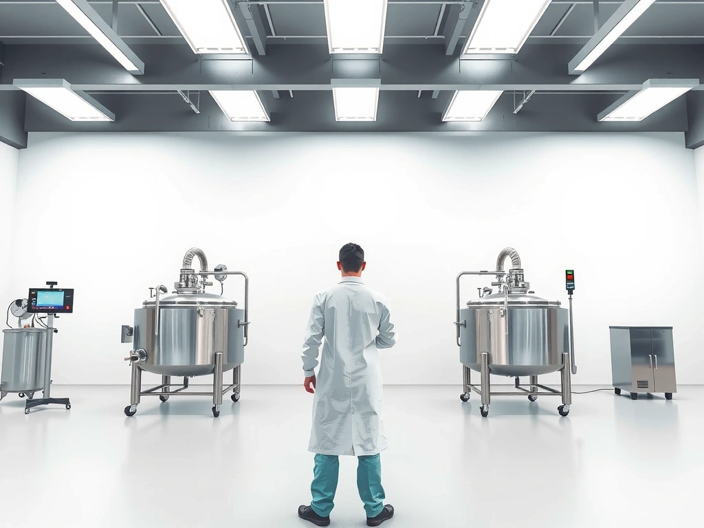 Savremena proizvodnja u GMP objektu, sa metalnim tankovima i industrijskom preciznošću.