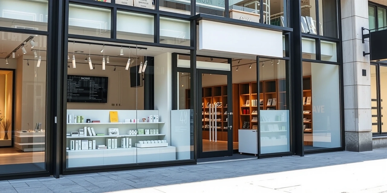 Pogled na spoljašnju stranu prodavnice sportskih suplemenata u Novom Sadu.